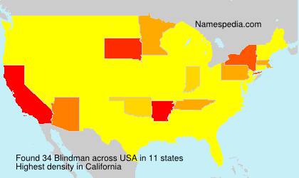 Surname Blindman in USA Surname Blindman in USA