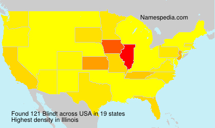 Surname Blindt in USA Surname Blindt in USA