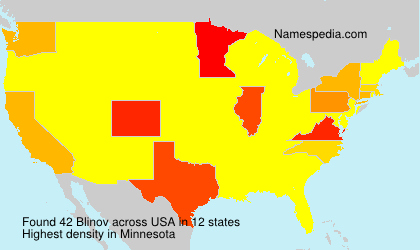 Surname Blinov in USA Surname Blinov in USA