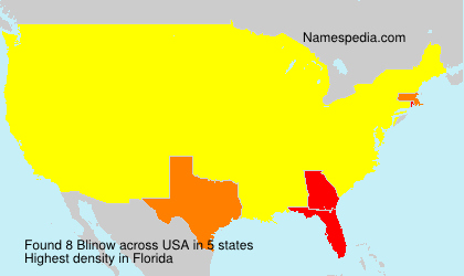 Surname Blinow in USA Surname Blinow in USA