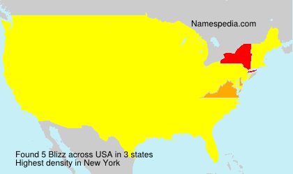 Surname Blizz in USA Surname Blizz in USA