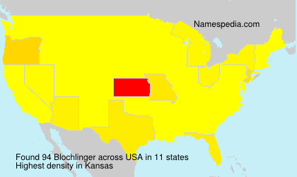 Surname Blochlinger in USA Surname Blochlinger in USA