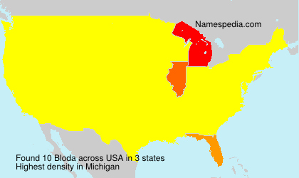 Surname Bloda in USA Surname Bloda in USA