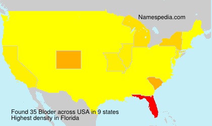 Surname Bloder in USA Surname Bloder in USA