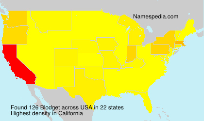 Surname Blodget in USA Surname Blodget in USA