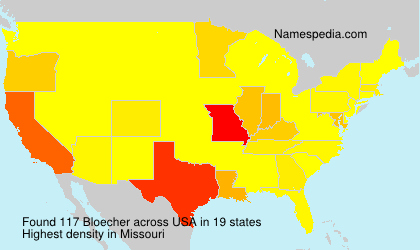 Surname Bloecher in USA Surname Bloecher in USA