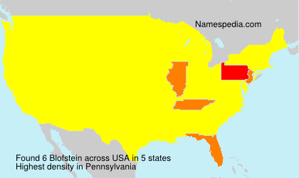 Surname Blofstein in USA Surname Blofstein in USA