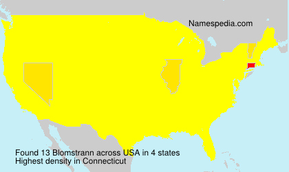 Surname Blomstrann in USA Surname Blomstrann in USA