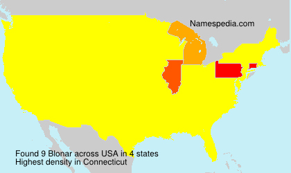 Surname Blonar in USA Surname Blonar in USA