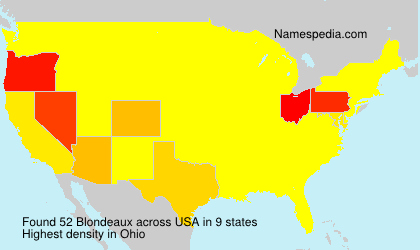 Surname Blondeaux in USA Surname Blondeaux in USA