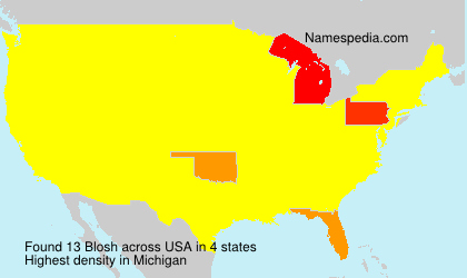 Surname Blosh in USA Surname Blosh in USA