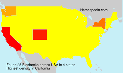 Surname Bloshenko in USA Surname Bloshenko in USA