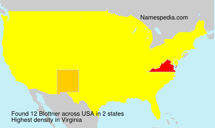 Surname Blottner in USA Surname Blottner in USA