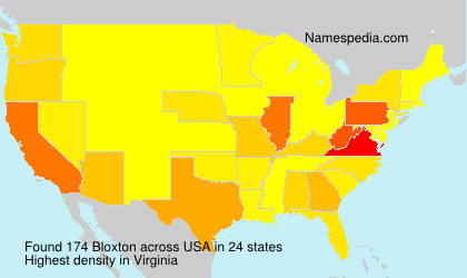 Surname Bloxton in USA Surname Bloxton in USA
