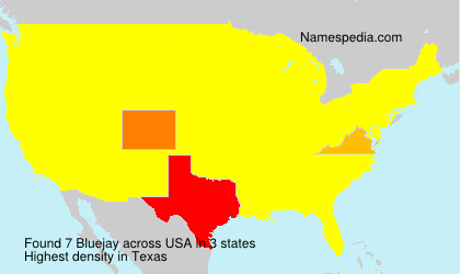 Surname Bluejay in USA Surname Bluejay in USA