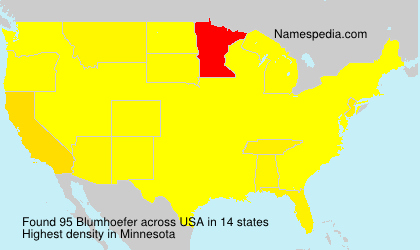 Surname Blumhoefer in USA Surname Blumhoefer in USA