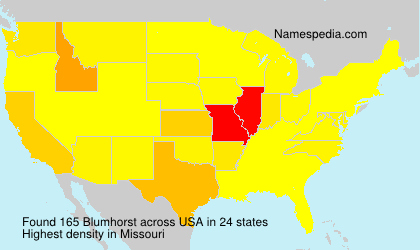 Surname Blumhorst in USA Surname Blumhorst in USA