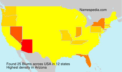 Surname Blums in USA Surname Blums in USA