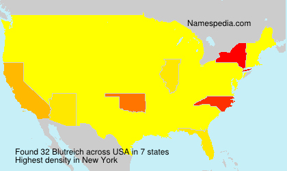 Surname Blutreich in USA Surname Blutreich in USA