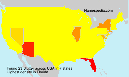Surname Blutter in USA Surname Blutter in USA
