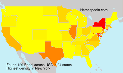 Surname Boadi in USA Surname Boadi in USA