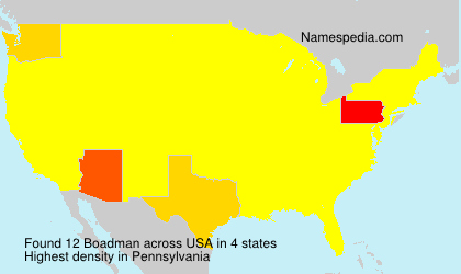 Surname Boadman in USA Surname Boadman in USA