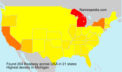 Surname Boadway in USA Surname Boadway in USA