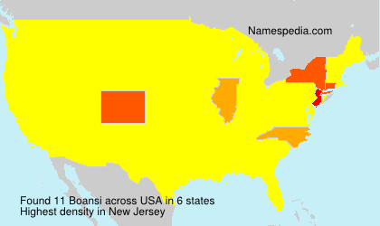 Surname Boansi in USA Surname Boansi in USA