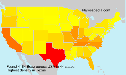 Surname Boaz in USA Surname Boaz in USA