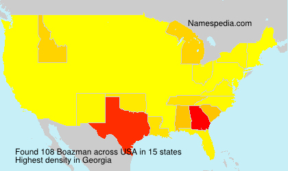 Surname Boazman in USA Surname Boazman in USA