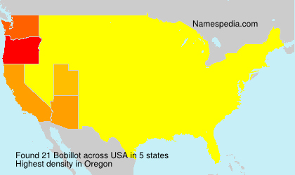 Surname Bobillot in USA Surname Bobillot in USA