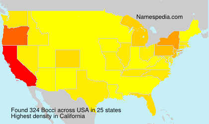 Surname Bocci in USA Surname Bocci in USA