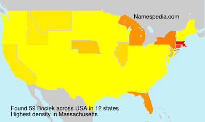 Surname Bociek in USA Surname Bociek in USA