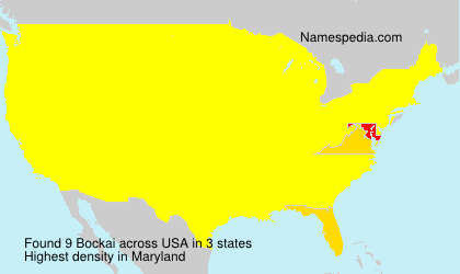 Surname Bockai in USA Surname Bockai in USA