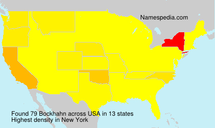 Surname Bockhahn in USA Surname Bockhahn in USA