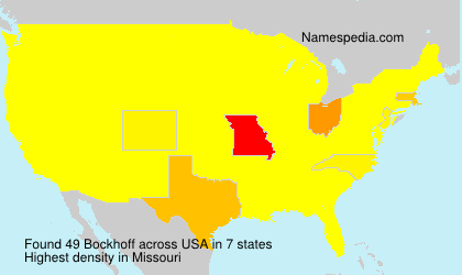 Surname Bockhoff in USA Surname Bockhoff in USA