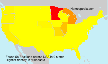 Surname Bocklund in USA Surname Bocklund in USA