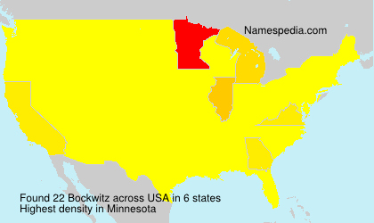 Surname Bockwitz in USA Surname Bockwitz in USA