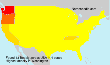 Surname Bodaly in USA Surname Bodaly in USA