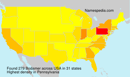 Surname Bodamer in USA Surname Bodamer in USA