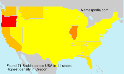 Surname Bodda in USA Surname Bodda in USA