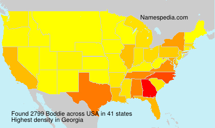 Surname Boddie in USA Surname Boddie in USA