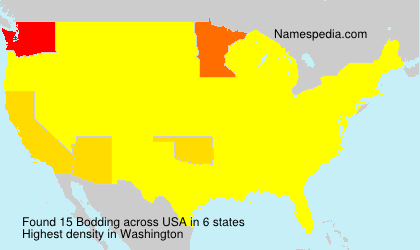 Surname Bodding in USA Surname Bodding in USA