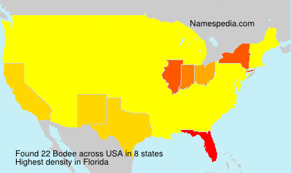 Surname Bodee in USA Surname Bodee in USA