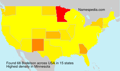 Surname Bodelson in USA Surname Bodelson in USA