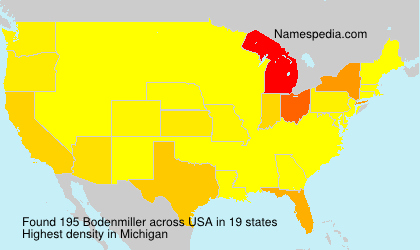 Surname Bodenmiller in USA Surname Bodenmiller in USA