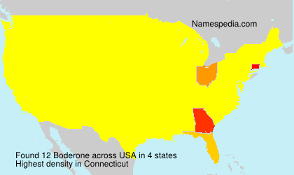 Surname Boderone in USA Surname Boderone in USA