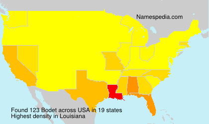 Surname Bodet in USA Surname Bodet in USA