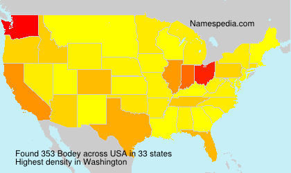 Surname Bodey in USA Surname Bodey in USA