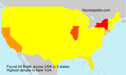 Surname Bodik in USA Surname Bodik in USA